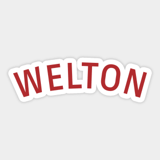 Welton Logo Dead Poets Society Sticker